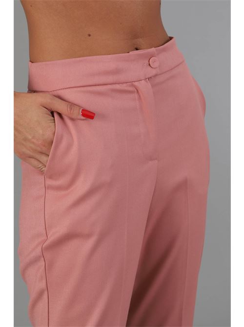 Pantalone in viscosa elastica Manuela Riva | PASEO/0705SALMONE